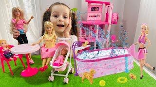 Barbie Videoları!ADA Chelsea İçin Bahçe Hazırlıyor!Barbie Kız Evcilik Videoları,Barbie Oyunları#baby