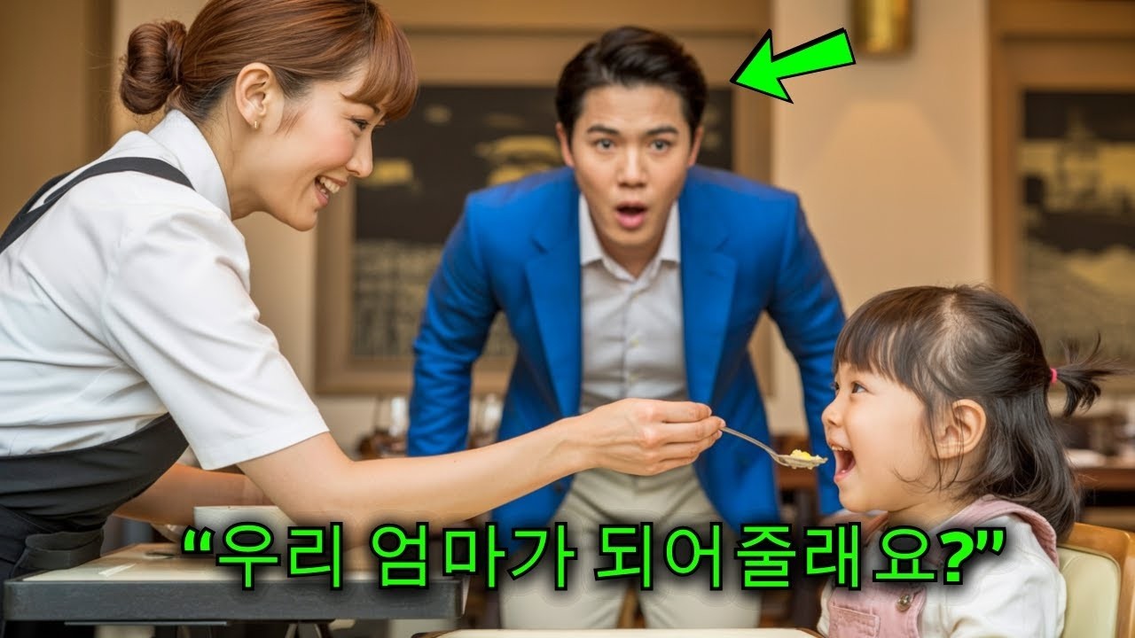 백만장자 과부는 다시는 사랑하지 않겠다고 맹세했다  하지만 그의 딸이 소박한 웨이트리스를 향해 웃는 순간, 모든 것이 바뀌었다