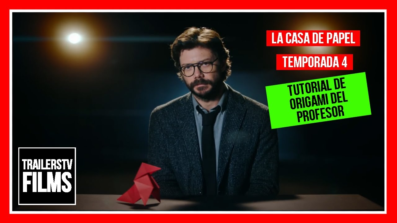 🔴 TUTORIAL DE ORIGAMI DEL PROFESOR LA CASA 🏠 DE PAPEL 🧻 TEMPORADA 4
