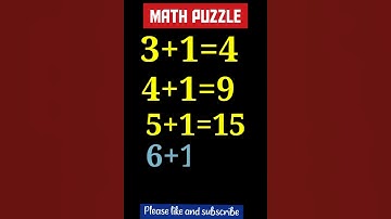 ▶️ Math Puzzle ! IQ Test ! Easy Math Tricks ! #maths #shorts