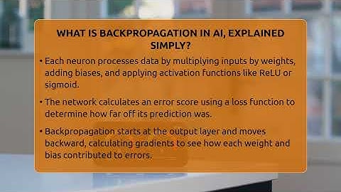 What Is Backpropagation In AI, Explained Simply? - Talking Tech Trends