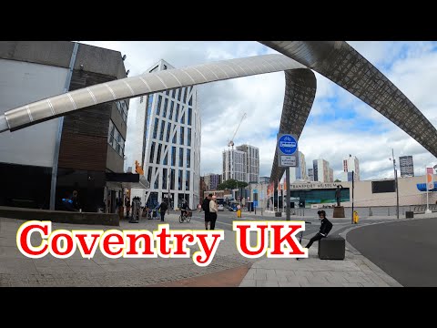 Walking in Coventry City Centre England ???????