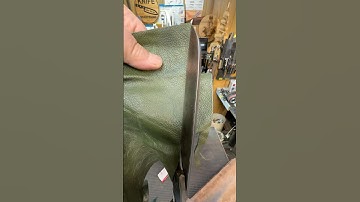 Sharp Scissors On Leather #asmr