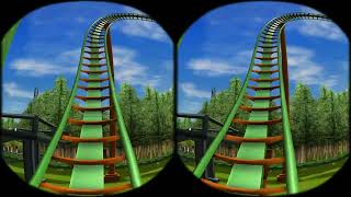 POV Roller Coaster Ride Experience in 3D VR 4K