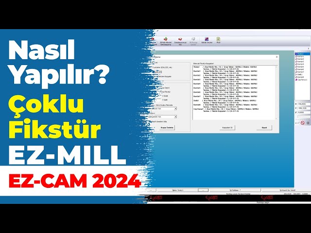 EZ-MILL Çoklu Fikstür Kullanımı: İş Parçalarınızı Hızlı ve Etkili Bir Şekilde Programlayın!