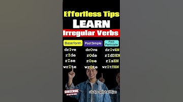 😍Effortless Tips to Remember Irregular Verbs in ‘English | Part 2  #shorts #english