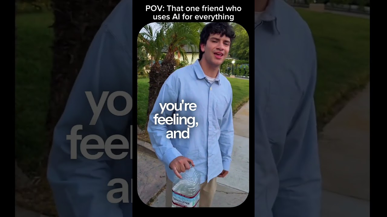 POV: That One Friend Who Uses AI For Everything 😂 #funny #hopecore #hopelesscore