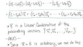 The Spanning Set Theorem