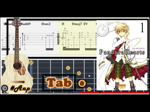 Guitar Tab - A Shadow (Pandora Hearts) OST Fingerstyle Tutorial Sheet Lesson #Anp