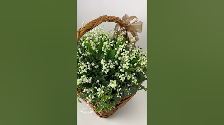 Премиум корзина из 100 ландышей - LULU-BOUQUET.RU