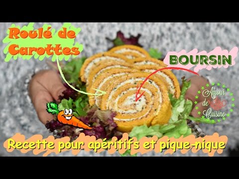 Vidéo: Rouleau De Carottes Au Fromage Et Aux Herbes