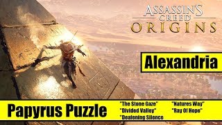 There are 5 puzzles in alexandria to solve assassin's creed origins
playlist:
https://www./playlist?list=plignsyvgnwjawqkfnvtalalpyrtbcsuht
~~~~~~...