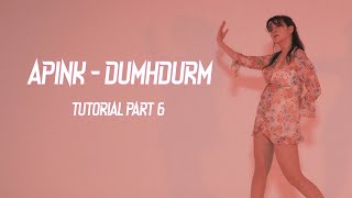 Apink(에이핑크) / Dumhdurum(덤더럼) / DANCE TUTORIAL PART 6