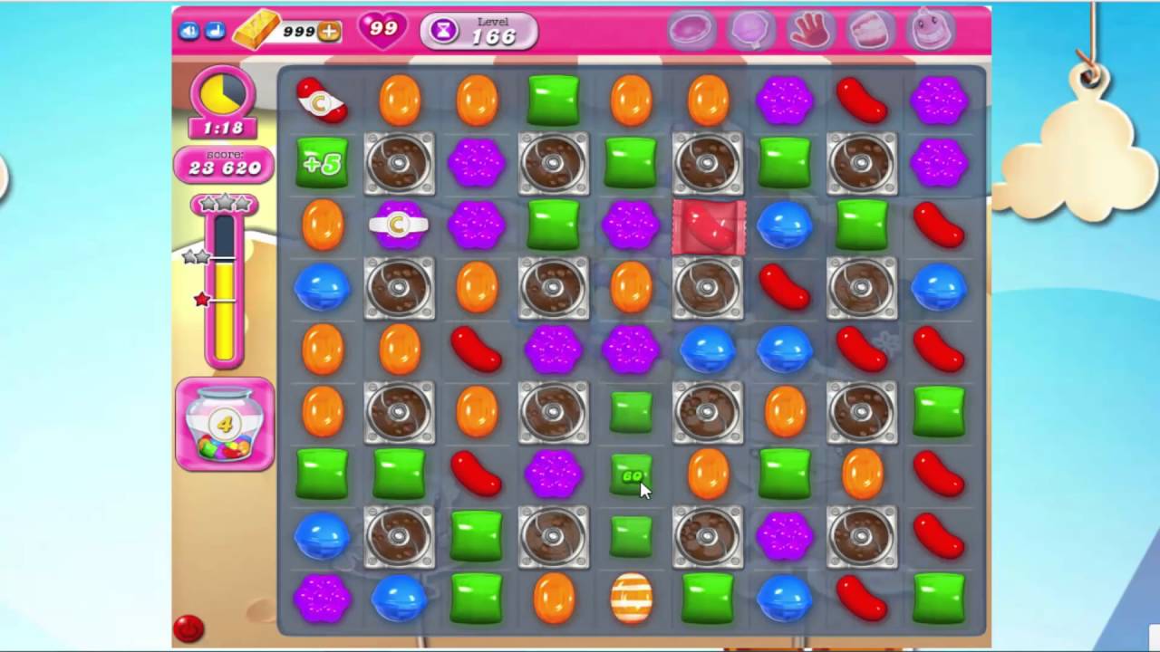 Candy Crush Saga level 166