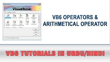 VB6 Tutorial In Urdu - Operators & Arithmetical Operators