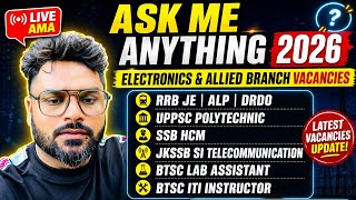 | AMA [ Ask Me Anything ] | Upcoming Exams &amp; Current Vacancies Electronics &amp; Allied By Ratnesh Sir