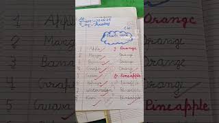 #worksheet #ukg #class #fruits #nursery #name #shortsvideo