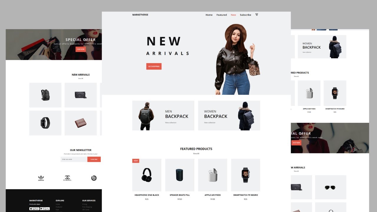 How To Build eCommerce Website Using HTML CSS & JavaScript - YouTube
