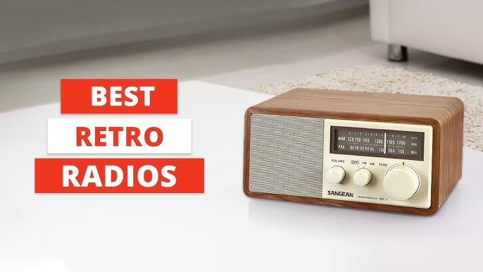 ByronStatics Portable Radio AM FM, Vintage Retro Radio with Built