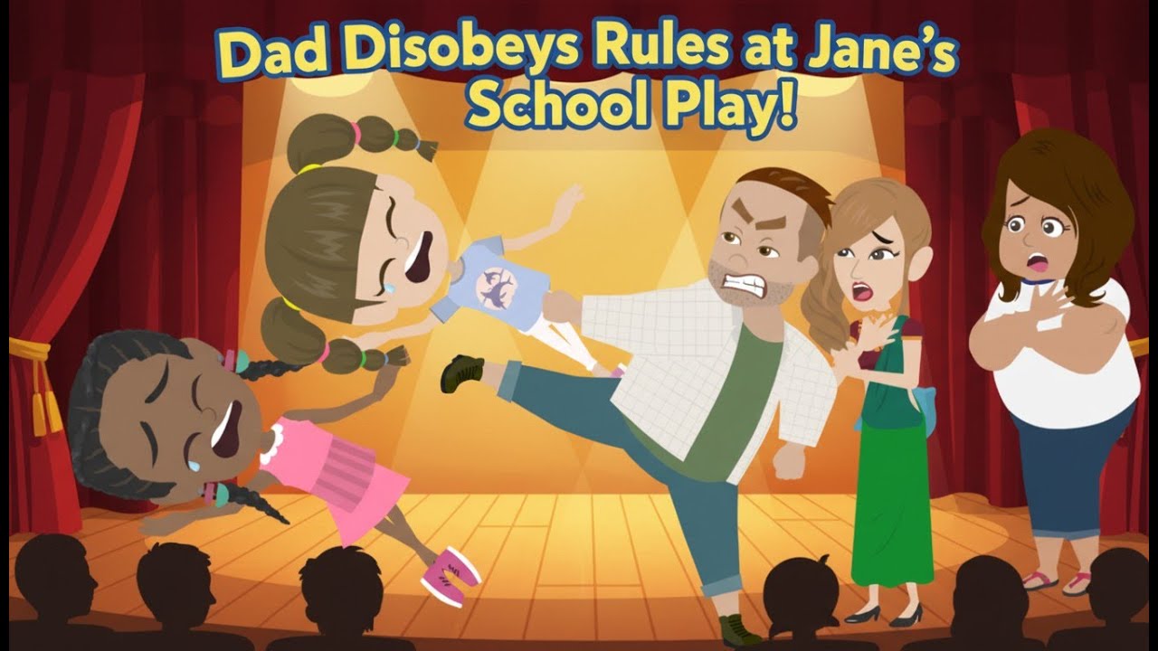 Папа нарушил правила на школьном спектакле Джейн!