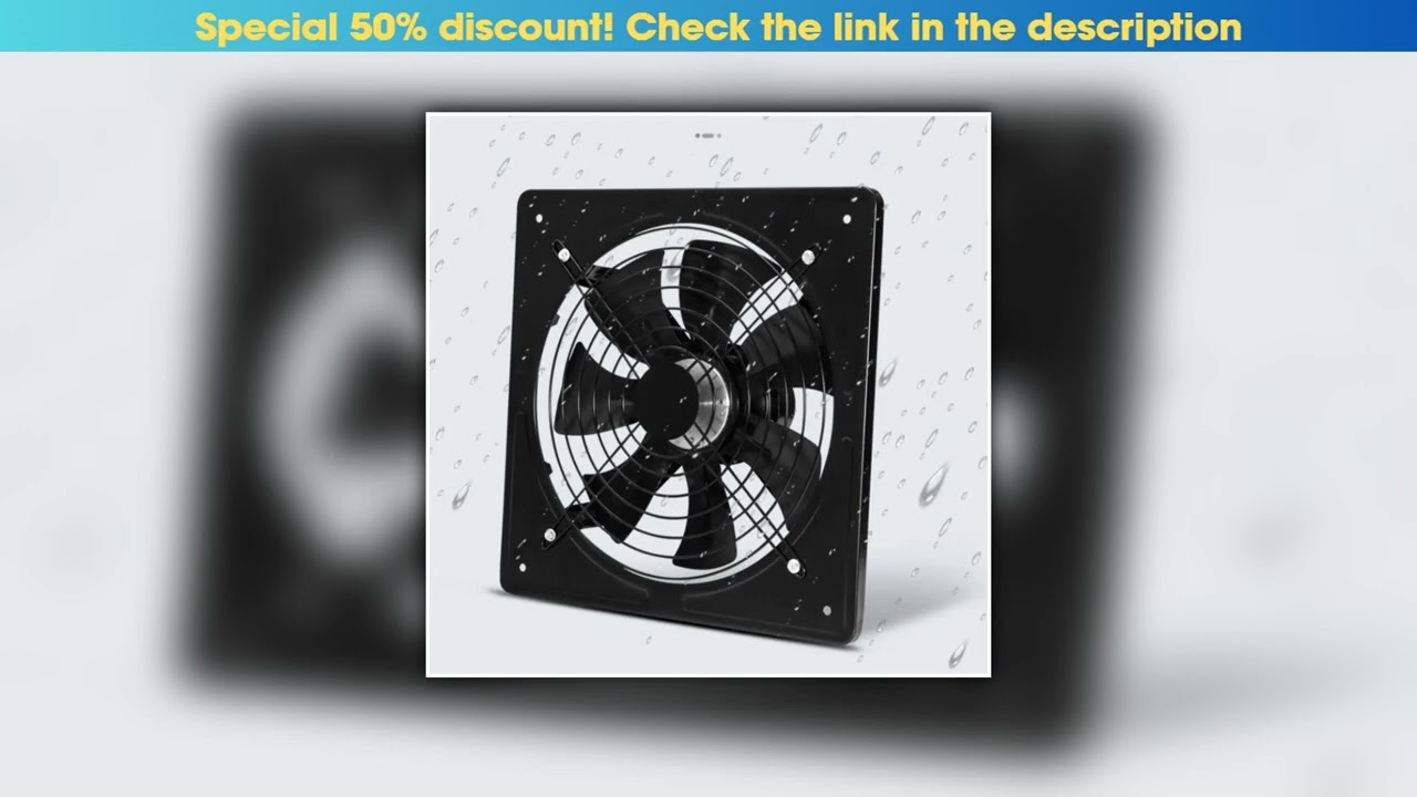 Limited 10 inch Metal Exhaust Fan High Speed Air Extractor Window Ventilation Fan for Kitchen Venti