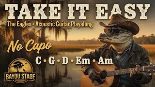 Take It Easy - The Eagles  Acoustic Guitar Playalong (No Capo)
