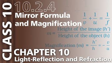10.2.4 Mirror Formula and Magnification NCERT Class 10 Science Chapter10 Light-Reflection&Refraction
