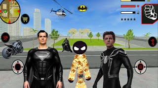Superhéroe Ejército Capitán Juego -us Army Captain Stickman Rope Hero #3 -new update screenshot 4
