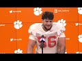 Clemson transfer linebacker Andy Burburija press conference at preseason camp