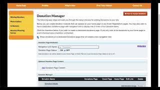 How to set up the Donation Manager