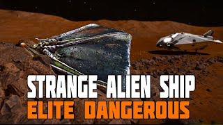 Elite Dangerous - Thargoid Barnacle Forest, Wrecked Megaship, Octagonal Alien Fighter