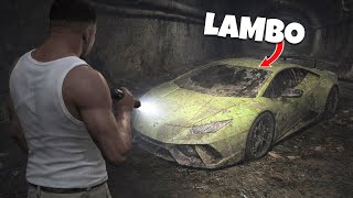 I Collected Destroyed Cars in the Sewers in GTA 5..
