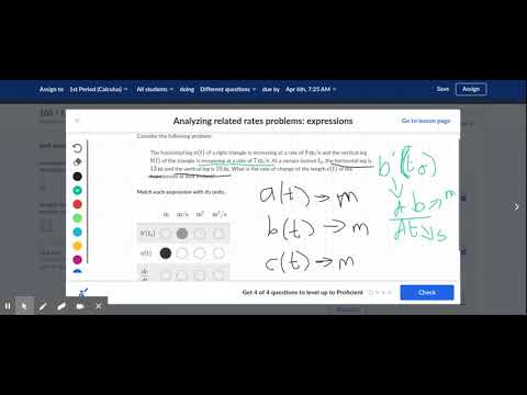 Khan Academy Related Rates Help - YouTube