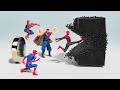 Trilogy spidermans and dr strange vs evil magnets