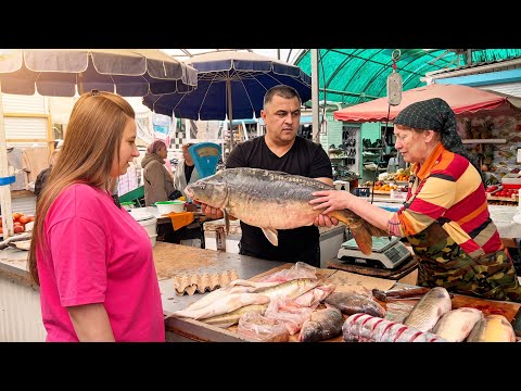 Fresh FISH from the MARKET! Cooking an INCREDIBLE DINNER in a PAN! Country life.