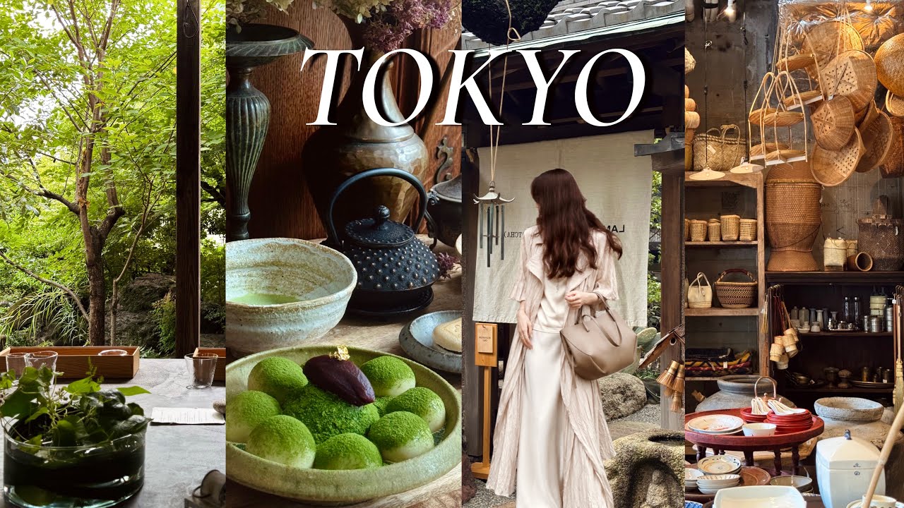 【vlog】古民家カフェと蚤の市、レトロな東京巡り🤎予約困難な抹茶カフェ｜大江戸骨董市でお宝探し｜レトロ建築