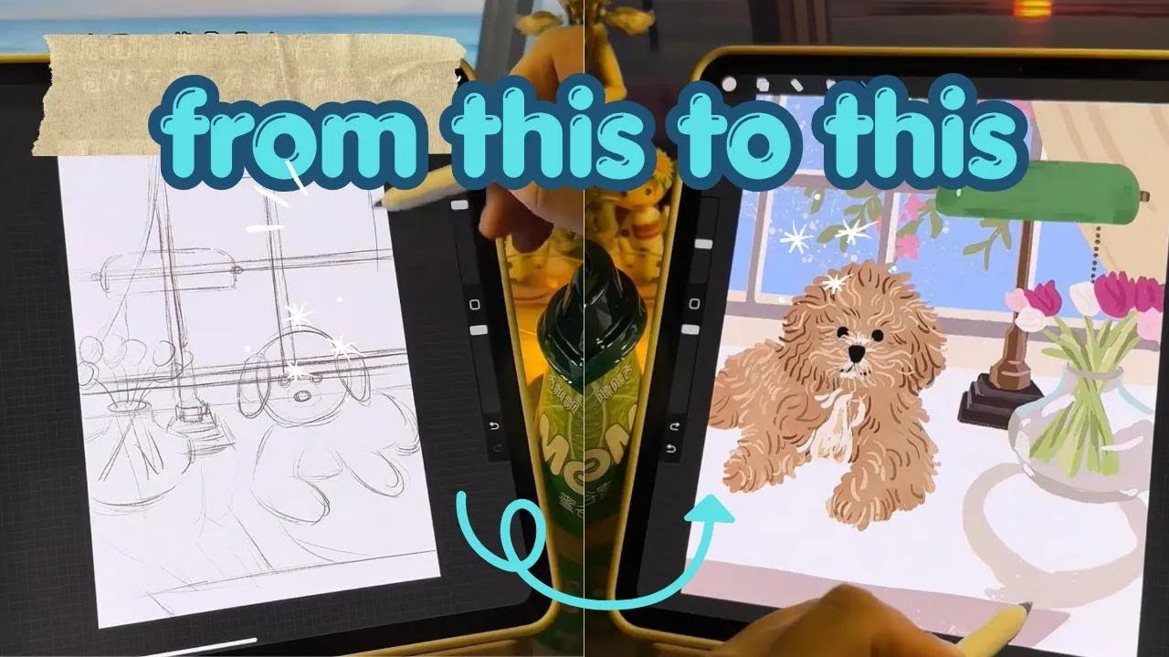 Procreate Drawing Tutorial Step by Step | Easy Digital Art for ...
