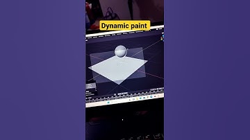 "Impressive Dynamic Paint Effect in Blender: Watch Objects Come to Life!" #blender @Vfxsadhu