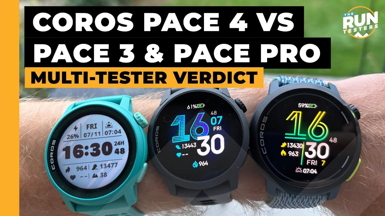 Coros Pace 4 против Coros Pace Pro против Coros Pace 3: какие спортивные часы вам стоит выбрать?