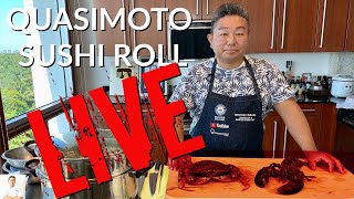 LIVE Dungeness Crab and Maine Lobster | Quasimoto Sushi Roll