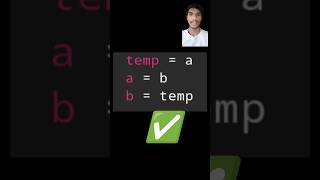 Most beginners swap numbers like this… but miss this trick ⚠️#viral #coding #shorts