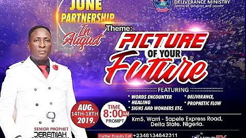 PARTNERS RECEIVING TOUCH FROM THE MAN OF GOD (LIVE) 17TH AUG. 2019