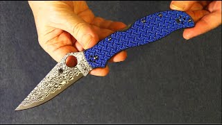 Spyderco Stretch 2XL Damascus Sprint Run-обзор и первые впечатления.