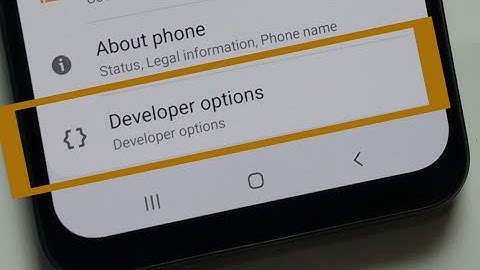 How to Enable Developer Options in Samsung Galaxy A70s A70