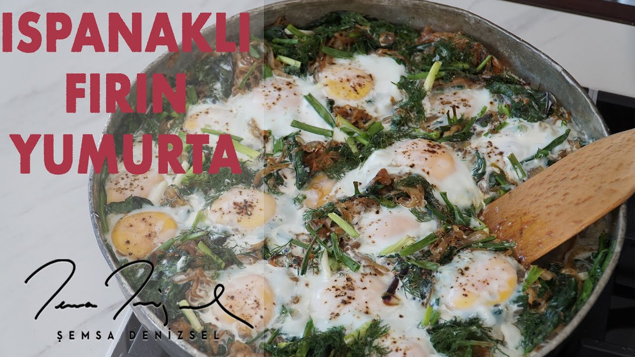 Ispanaklı Fırın Yumurta | Şemsa Denizsel