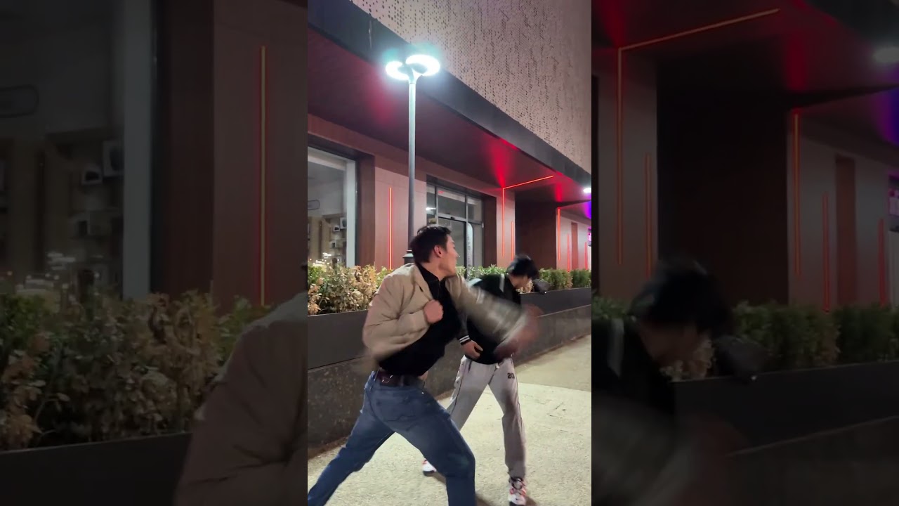 "This isn't violence, it's just a stunt video." #respect #rek #action #actor #actor