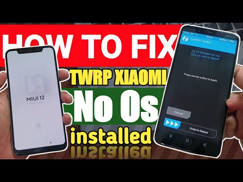 How to solve Xiaomi Twrp No Os Installed, Install Rom Miui Recovery via TWRP