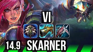 VI vs SKARNER (JGL) | Quadra, 35k DMG, Legendary, 800+ games | EUW Master | 14.9