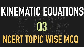 Kinematic equations | problem 3 | A point initially at rest moves along the X axis. Its acceleration