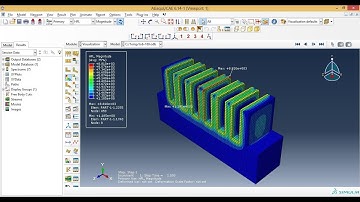 Abaqus Tutorial Videos - 3D Steady State Thermal Analysis of Fin in Abaqus